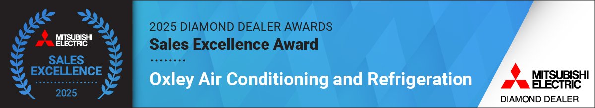 Mitsubishi Electric 2025 Diamond Dealer Sales Excellence - Verified Award Winner Badge